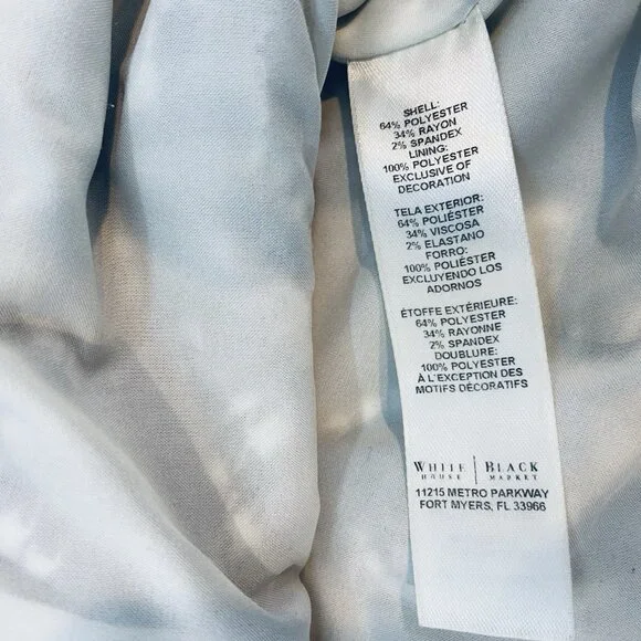 WHBM Black White Houndstooth Fitted Peplum Blazer SZ 6 Classic Feminine - Picture 11 of 12